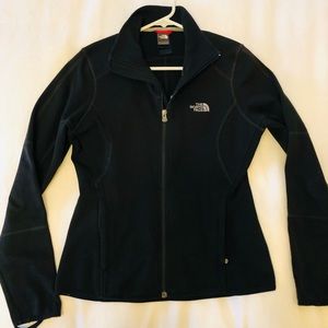 The North Face Jacket Women Small Black Zip front Northface